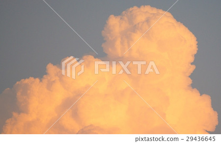 Orange sunset light. Sky and Cloud. On the bright. 29436645