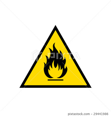 Flammable sign icon Flammable sign icon 29441986
