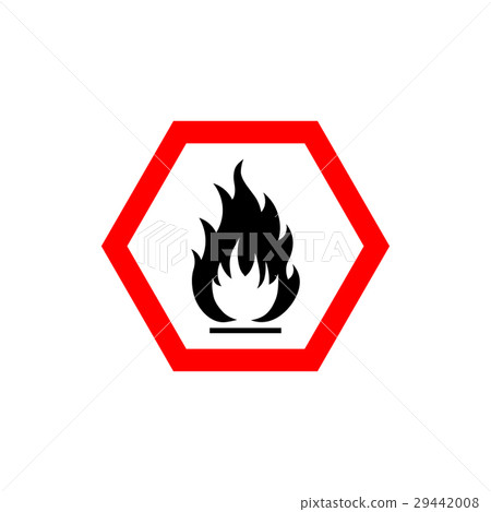 Flammable sign icon 29442008