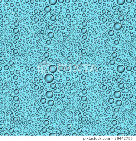 Water drops seamless vector background - Stock Illustration [29442795 ...
