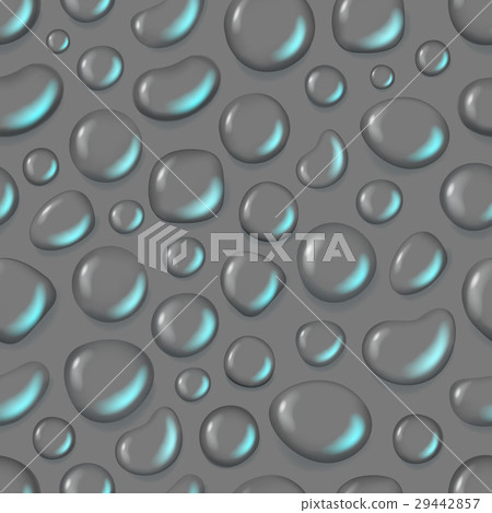 Different water drops vector seamless background - Stock Illustration ...