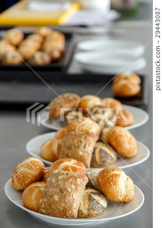 Freshly baked buns in the kitchen Freshly baked buns in the kitchen 29443087