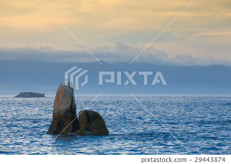 Sunset on Con Negro coast in Galicia 29443874