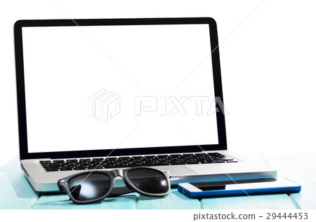 Modern laptop computer, top view 29444453