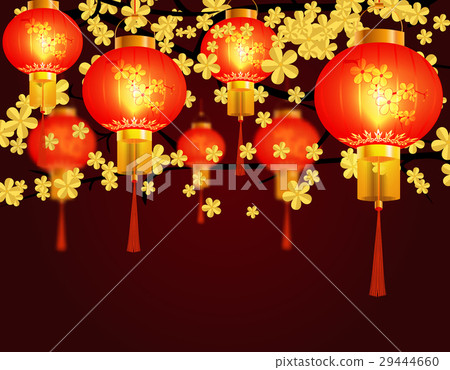 red chinese lanterns