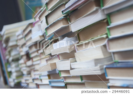 closeup of stack of books in Bookstore closeup of stack of books in Bookstore 29446091