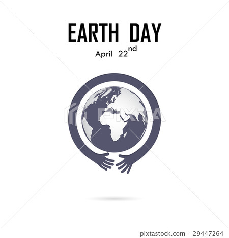 Human hand and globe icon vector logo design Human hand and globe icon vector logo design 29447264