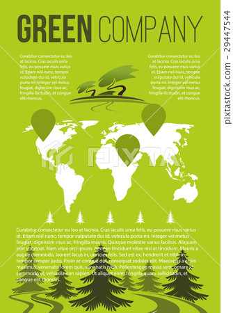 Green company vector brochure template 29447544
