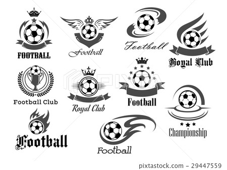 Football ball vector icons for royal soccer 29447559