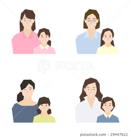 可以用於上課觀察和檢查，母親節的母子的親子插圖素材 29447622