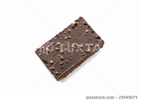 Brownie cake on white background 29449075