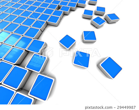 blue blocks background - Stock Illustration [29449987] - PIXTA