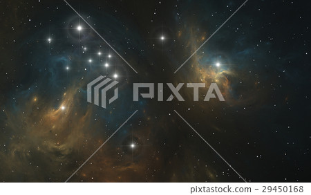 Reflection nebula radiates by reflected star light 29450168