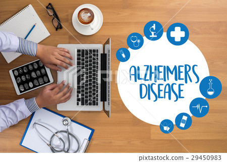 Alzheimers Disease concept , Brain degenerative 29450983