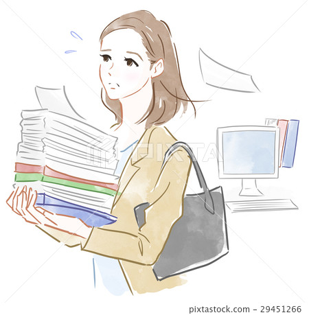 一個女人忙著工作 29451266