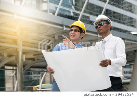 Engineer and Architect working at Construction Engineer and Architect working at Construction 29452554