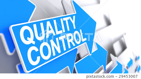 Quality Control - Message on the Blue Pointer. 3D. 29453007