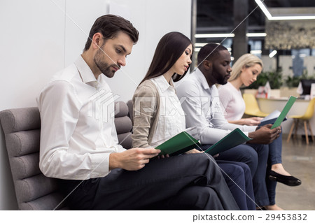 People Waiting for Job Interview Concept People Waiting for Job Interview Concept 29453832