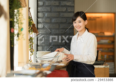 餐廳咖啡廳女服務員形象 29453866
