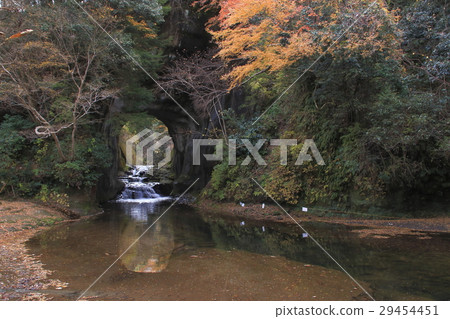 在深秋的Shimizu Stream公園,Kameya洞穴 在深秋的Shimizu Stream公園,Kameya洞穴 29454451
