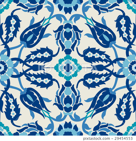 Arabesque damask vintage decor ornate seamless Arabesque damask vintage decor ornate seamless 29454553