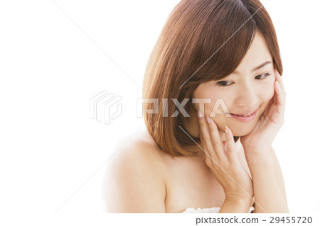 Beauty Female Skin Care Beauty Young Women Tube Top Beauty 29455720