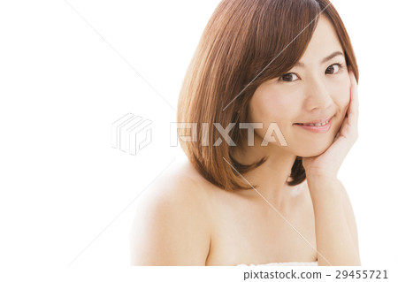 美容女性護膚美容年輕女性抹胸美容 29455721