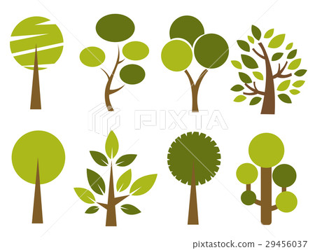 Set of trees vector illustration 29456037