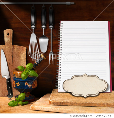 Empty Notebook in the Kitchen 29457263