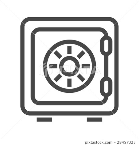 Safe Thin Line Vector Icon Safe Thin Line Vector Icon 29457325