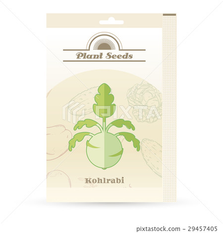 Pack of Kohlrabi seeds icon 29457405