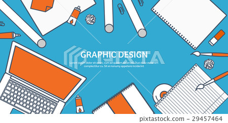 Vector illustration. Study and education. Lined Vector illustration. Study and education. Lined 29457464