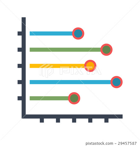Histogram Flat Vector Icon - Stock Illustration [29457587] - PIXTA