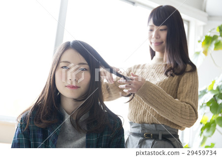 Haircut young lady 29459734