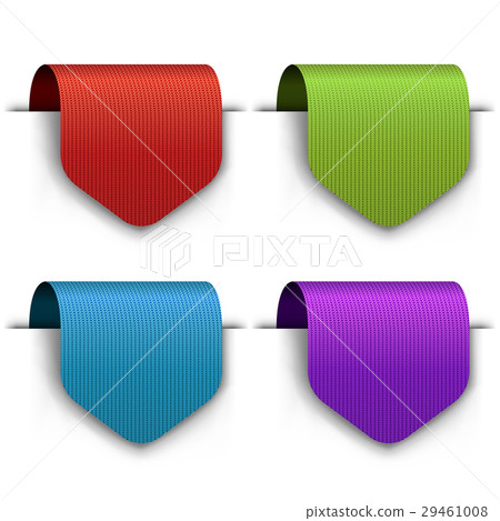 Blank color cloth tags set - Stock Illustration [29461008] - PIXTA