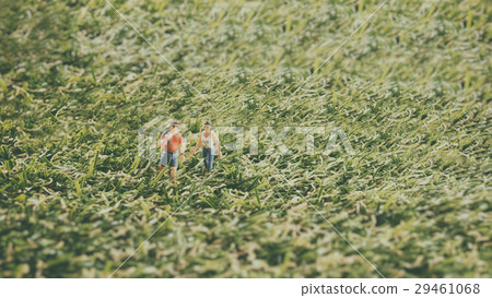 Travel and Adventure concepts. Traveler miniature 29461068