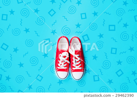 photo of red cup of coffee near dried cones 29462390