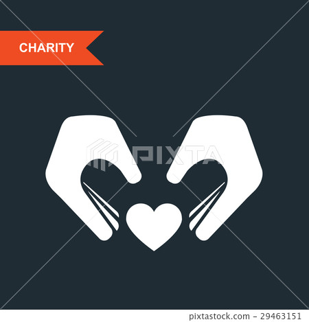 Charity and guardianship concept hands with heart Charity and guardianship concept hands with heart 29463151