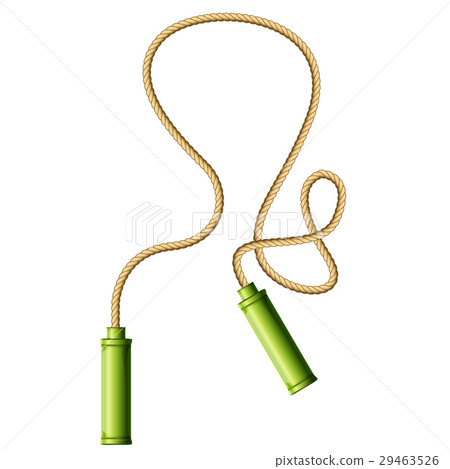 Skipping rope (jump-rope) isolated on white 29463526