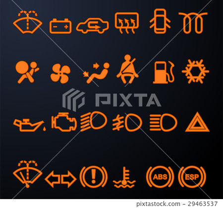 car dash icons