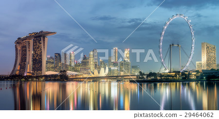Singapore Skyline and view of Marina Bay Singapore Skyline and view of Marina Bay 29464062