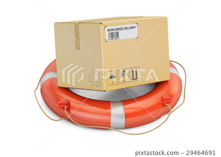 Safety delivery Lifebuoy with cardboard box 29464691