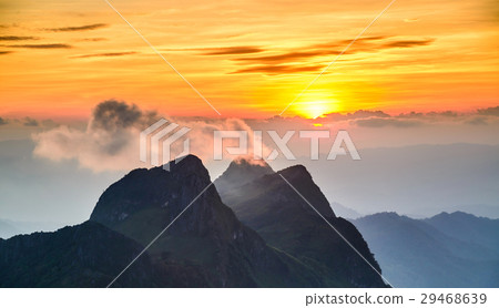 Sunset Doi Luang Chiang Dao, Chiang Mai ,Thailand. 29468639