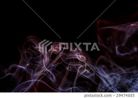 Abstract lilac blue smoke from aromatic sticks. Abstract lilac blue smoke from aromatic sticks. 29474885