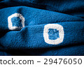 Blue dyeing fabric background. Textile texture. 29476050