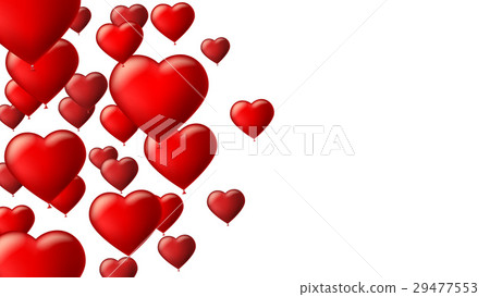 Abstract background with flying colored balloons 29477553