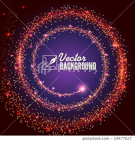 Gold glittering star dust spiral. Bright tail of a Gold glittering star dust spiral. Bright tail of a 29477627