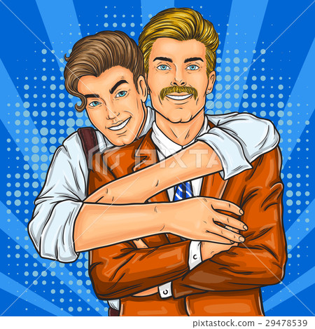 Portrait of happy gay couple 29478539