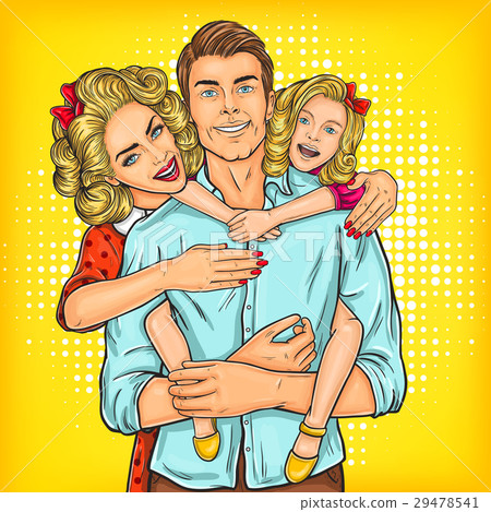 Portrait of a happy family - father, mother and 29478541