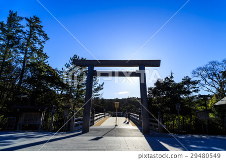 Ise shrine Uji Bridge torii Ise shrine Uji Bridge torii 29480549